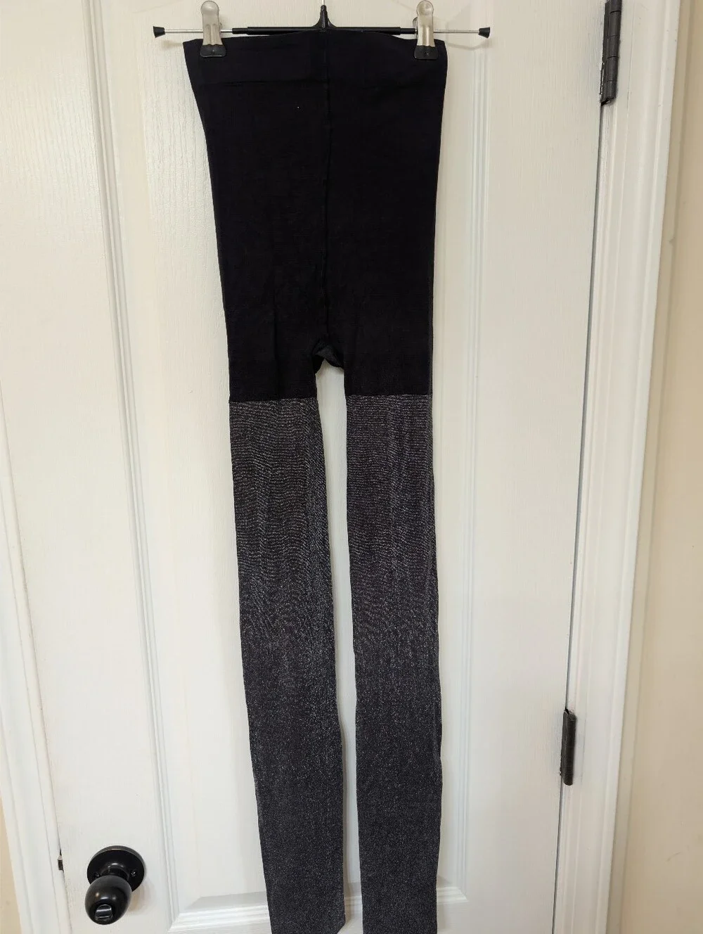 Joyspun Black Metallic Shimmer/ Opaque Tights